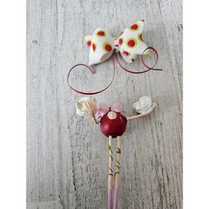 Dept 56 Brewster ballerina bow flowers ornament Xmas tree